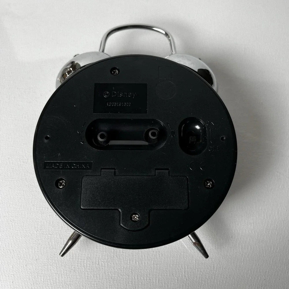 Vintage Disney Mickey Mouse Twin‎ Bell Alarm Clock Analog Retro Tested Working